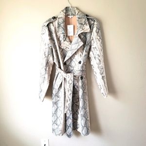New ladies snakeskin style coat.